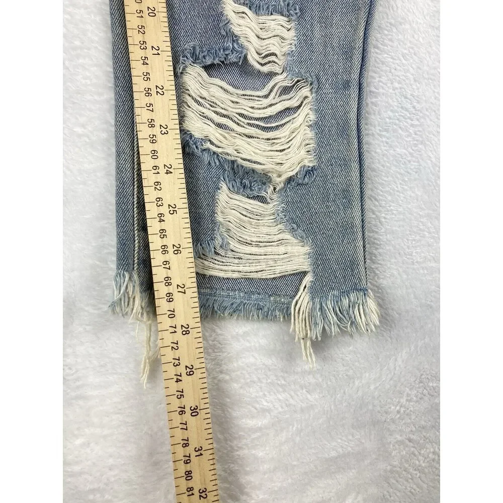 Cello Womens Jeans Blue Size‎ 3 Slim Ripped Mid Rise Size 3 NWT - Picture 8 of 15